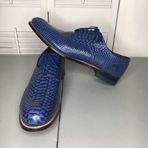 Stacy Adams Madison Anaconda Oxford 14D Blue shoes